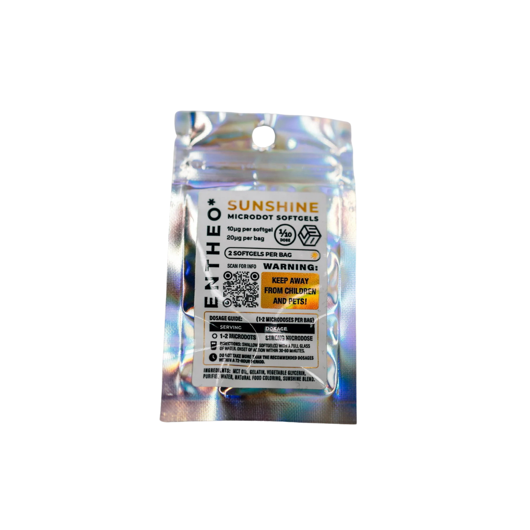 Entheo: 2-count 10ug Sunshine Microdot Softgels