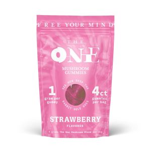 THE ONE: 4-Count 1g Macrodose Gummy | Strawberry | Mushroom Extract